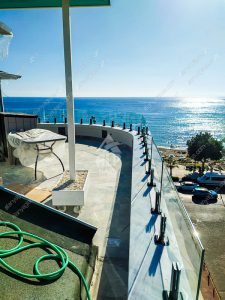 Double glass and railing on terrece - Oba district, Alanya